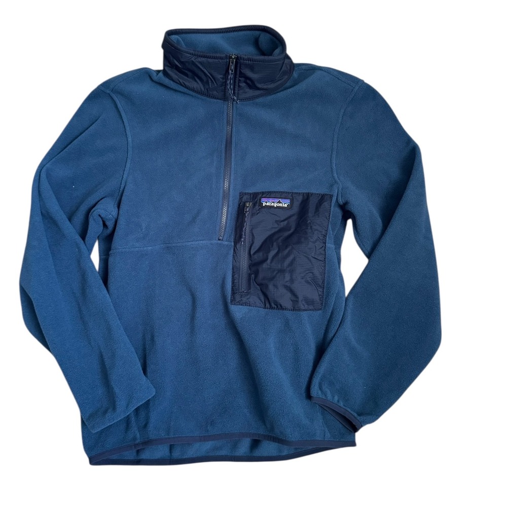Patagonia Men's Microdini 1/2 Zip Pullover Fleece Blue Outdoor NEW NWOT XXS